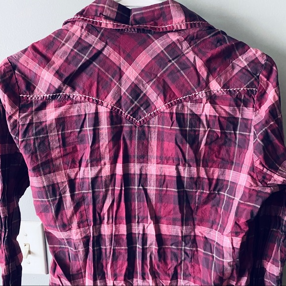 Roper purple plaid button down shirt - Picture 4 of 5